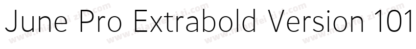 June Pro Extrabold Version 1012字体转换